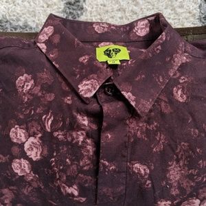Men's M Noose & Monkey Floral Shirt